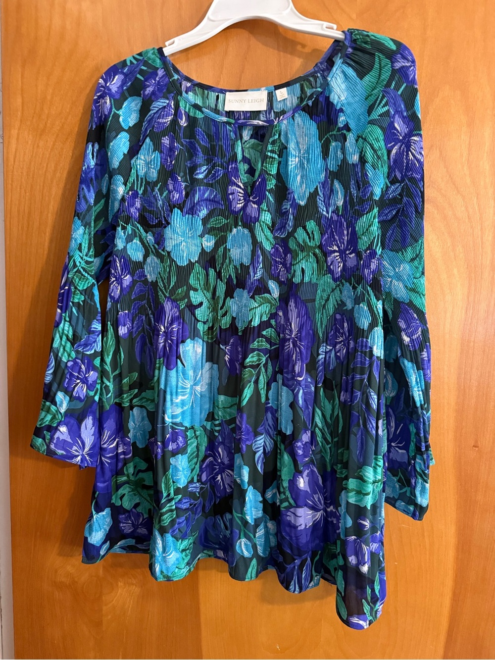 Sunny Leigh Teal & Blue Floral Tunic